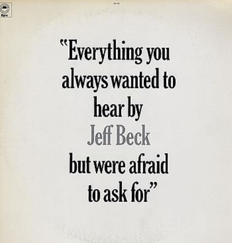 Jeff Beck Everything You Always Wanted To Hear vinyl LP album (LP record) US BEKLPEV35601