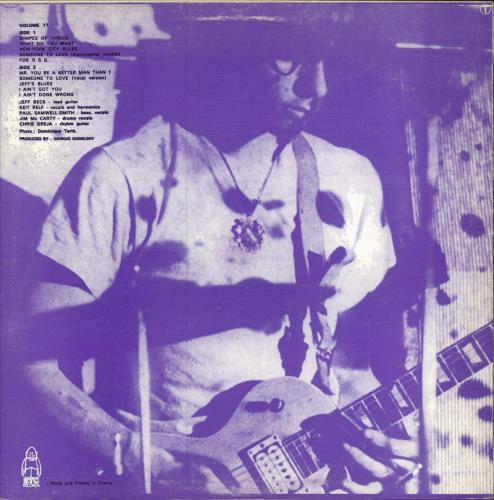 Jeff Beck Faces And Places Vol. 11 vinyl LP album (LP record) French BEKLPFA786240