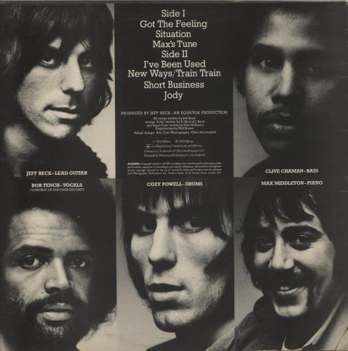 Jeff Beck Got The Feeling vinyl LP album (LP record) UK BEKLPGO257903