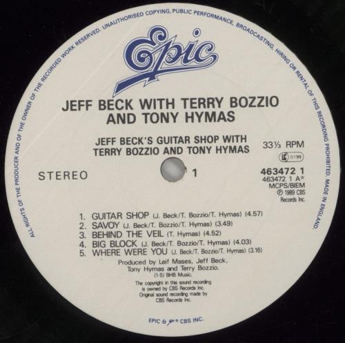 Jeff Beck Jeff Beck's Guitar Shop vinyl LP album (LP record) UK BEKLPJE463831