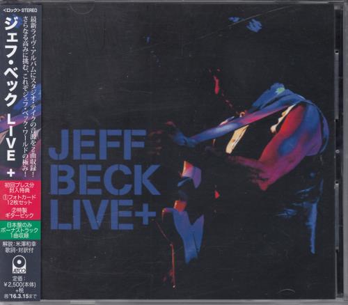 Jeff Beck Live + CD album (CDLP) Japanese BEKCDLI652878