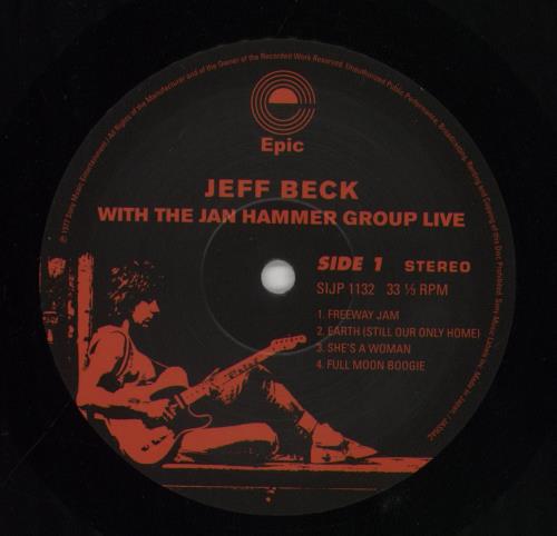 Jeff Beck Live: Remastered + Obi vinyl LP album (LP record) Japanese BEKLPLI855035