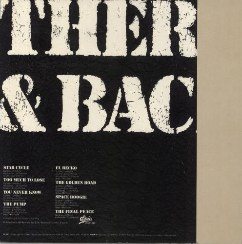 Jeff Beck There & Back vinyl LP album (LP record) Japanese BEKLPTH178063