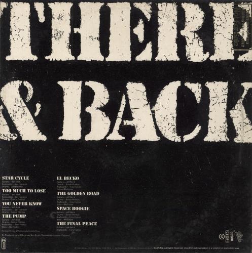 Jeff Beck There And Back + promo stamp vinyl LP album (LP record) Dutch BEKLPTH758740