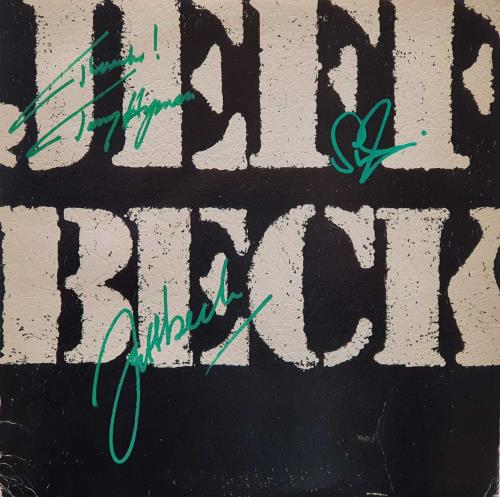 Jeff Beck There And Back - Autographed vinyl LP album (LP record) US BEKLPTH734040