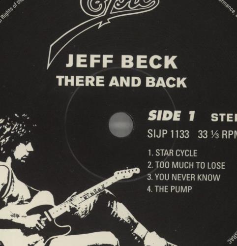 Jeff Beck There And Back vinyl LP album (LP record) Japanese BEKLPTH858019