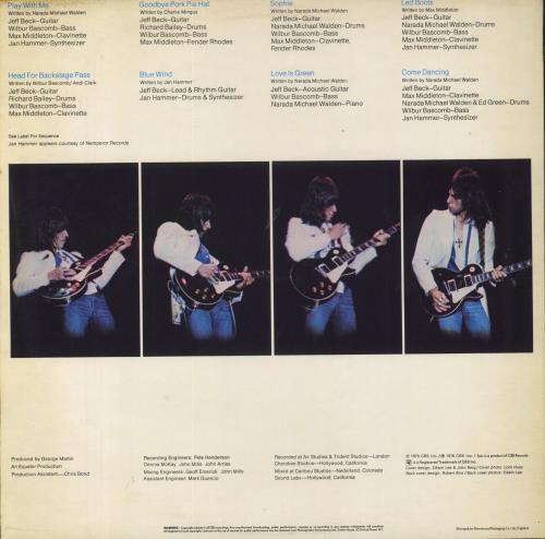 Jeff Beck Wired - 1st - EX vinyl LP album (LP record) UK BEKLPWI685204