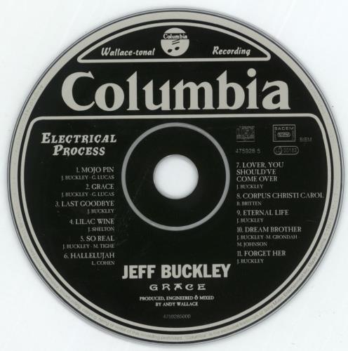 Jeff Buckley Grace CD album (CDLP) UK JFBCDGR300901
