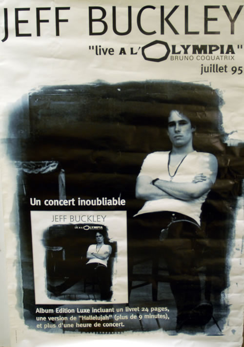 Jeff Buckley Live A'Olympia poster French JFBPOLI622945