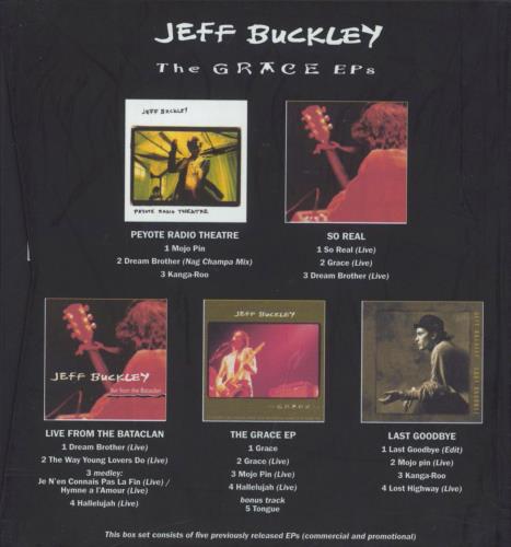 Jeff Buckley The Grace EPs - Slipcase with Sticker CD Single Box Set UK JFBCXTH225378