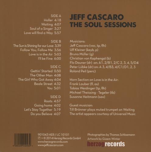 Jeff Cascaro The Soul Sessions 2-LP vinyl record set (Double LP Album) German 9GF2LTH869055
