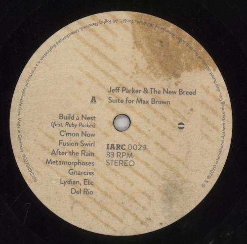 Jeff Parker Suite For Max Brown vinyl LP album (LP record) UK 6EILPSU861695