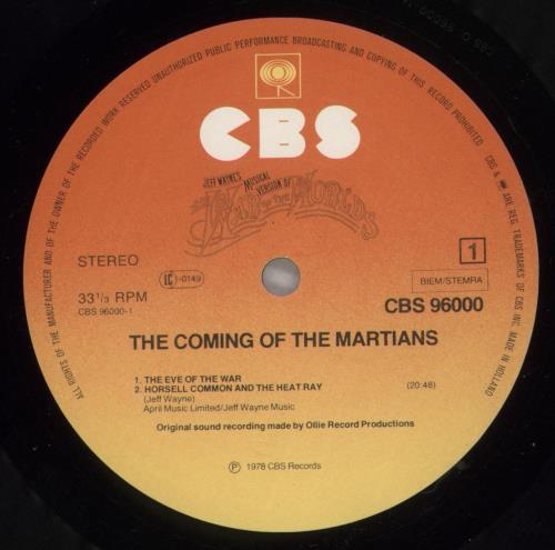 Jeff Wayne The War Of The Worlds 2-LP vinyl record set (Double LP Album) Dutch JFW2LTH765582