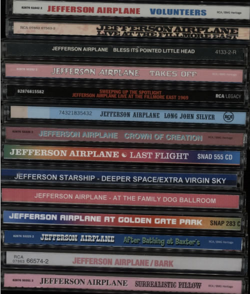 Jefferson Airplane Studio Albums 1966-1972 CD album (CDLP) UK JEFCDST621514