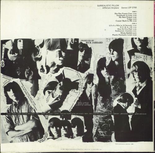 Jefferson Airplane Surrealistic Pillow vinyl LP album (LP record) Italian JEFLPSU793347