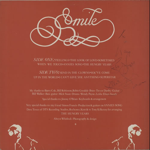 Jefferson Lincoln Smile - Autographed vinyl LP album (LP record) UK K7FLPSM640342