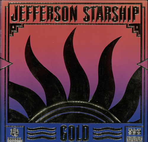 Jefferson Starship Gold vinyl LP album (LP record) UK JFSLPGO569350