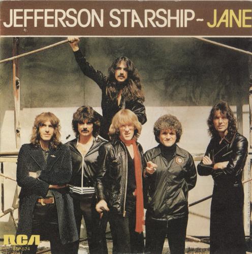 Jefferson Starship Jane/Intravino 7" vinyl single (7 inch record / 45) Spanish JFS07JA892386