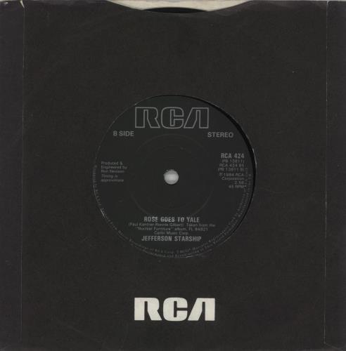 Jefferson Starship No Way Out 7" vinyl single (7 inch record / 45) UK JFS07NO877698