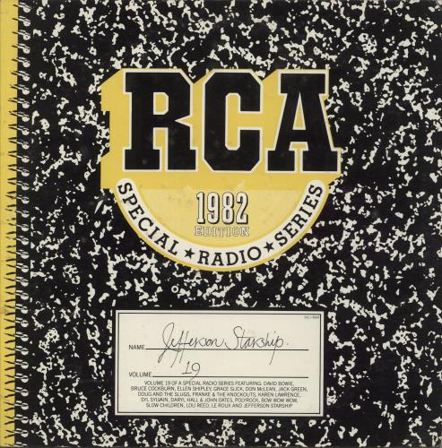 Jefferson Starship RCA Special Radio Series Volume 19 vinyl LP album (LP record) US JFSLPRC875410