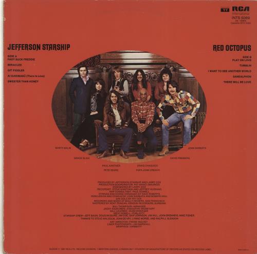 Jefferson Starship Red Octopus vinyl LP album (LP record) UK JFSLPRE693993