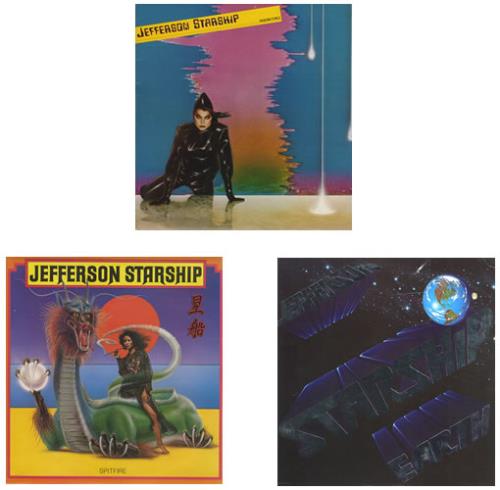 Jefferson Starship Set Of Four Albums vinyl LP album (LP record) UK JFSLPSE423205