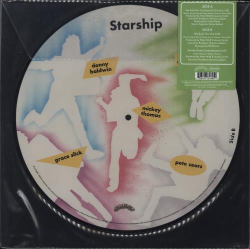 Jefferson Starship We Built This City 12" vinyl picture disc (12 inch picture record) UK JFS2PWE893336