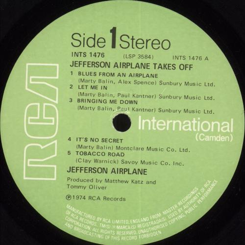 Jefferson Airplane Takes Off WOC UK vinyl LP album (LP record) (718971)