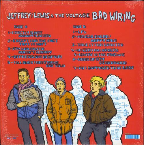 Jeffrey Lewis Bad Wiring - Pale Blue Vinyl + Bonus 7" + Numbered vinyl LP album (LP record) UK JLELPBA772865