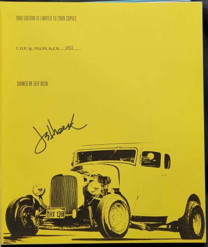 Jeff Beck Beck01 UK book (755430) SIGNED BOOK