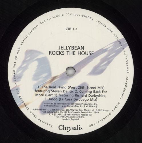 Jellybean Rocks The House 2-LP vinyl record set (Double LP Album) UK JBE2LRO24078
