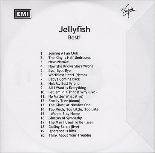 Jellyfish Best CD-R acetate UK JELCRBE387422