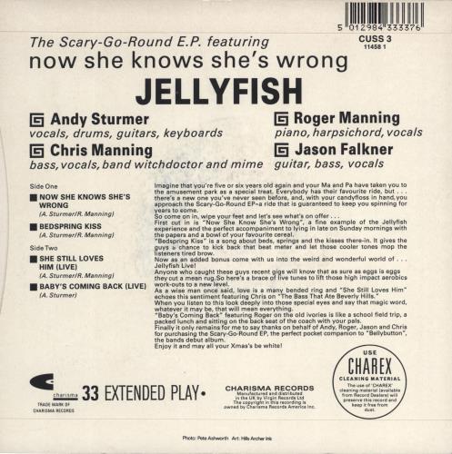 Jellyfish The Scary-Go-Round EP 7" vinyl single (7 inch record / 45) UK JEL07NO65127