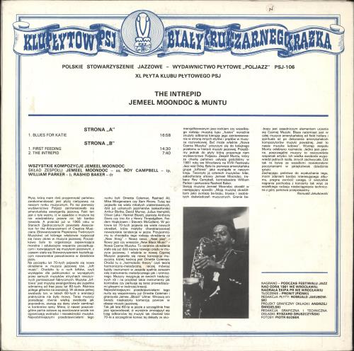 Jemeel Moondoc The Intrepid Live In Poland vinyl LP album (LP record) Polish QXZLPTH702956