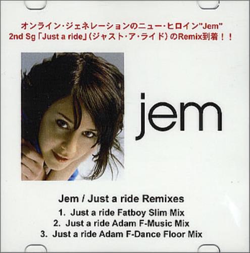 Jem Just A Ride Remixes CD-R acetate Japanese JB-CRJU358216