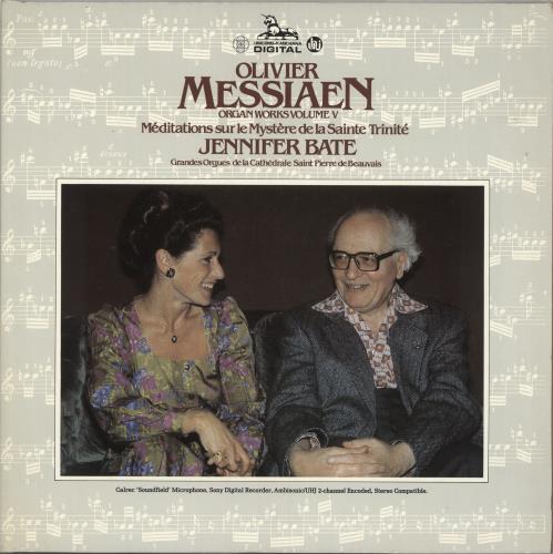 Jennifer Bate Messiaen: Organ Works Vol. V: Mditations Sur Le Mystre De La Sainte Trinit 2-LP vinyl record set (Double LP Album) German OZ92LME735956
