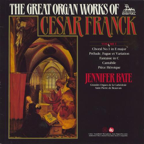 Jennifer Bate The Great Organ Works Of Csar Franck: Volume I vinyl LP album (LP record) Dutch OZ9LPTH796561