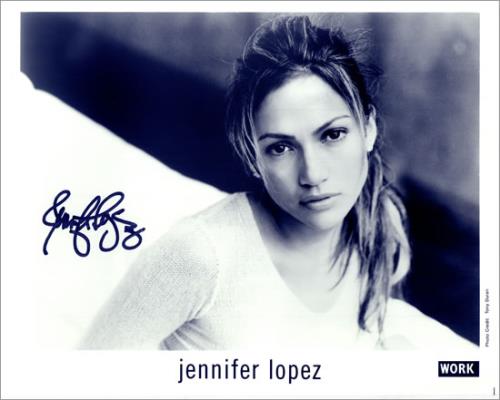 Jennifer Lopez Autographed Jennifer Lopez Photocard photograph US LPZPHAU489759