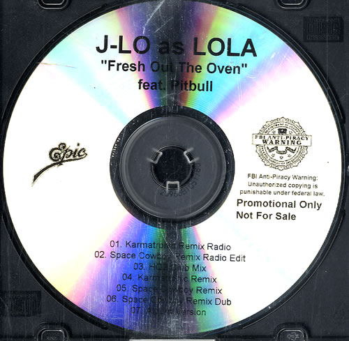 Jennifer Lopez Fresh Out The Oven CD-R acetate US LPZCRFR506555