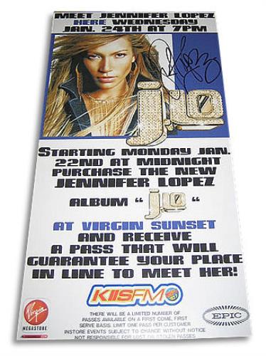 Jennifer Lopez J.Lo - Autographed In-store display display US LPZDIJL391747