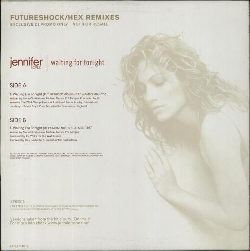 Jennifer Lopez Waiting For Tonight 12" vinyl single (12 inch record / Maxi-single) UK LPZ12WA145489