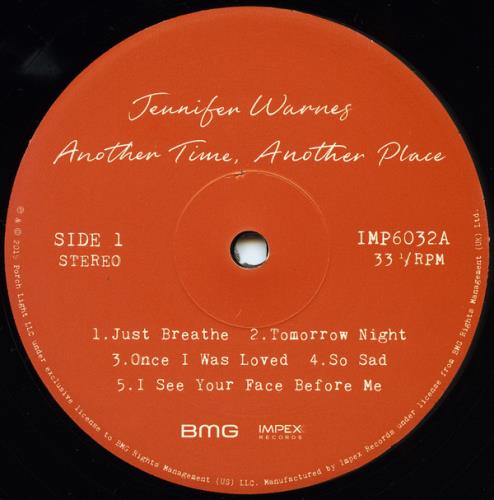 Jennifer Warnes Another Time, Another Place - 180gm - Sealed vinyl LP album (LP record) US JENLPAN762136