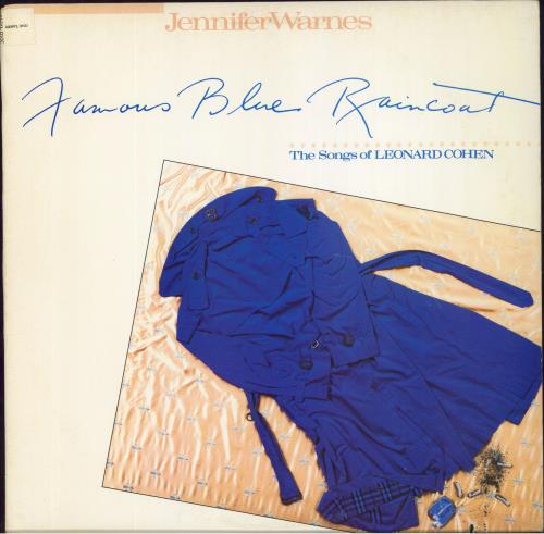 Jennifer Warnes Famous Blue Raincoat - Cat Stickered vinyl LP album (LP record) US JENLPFA802006