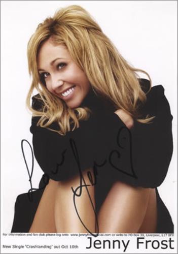 Jenny Frost Autographed Photo photograph UK JFTPHAU358183