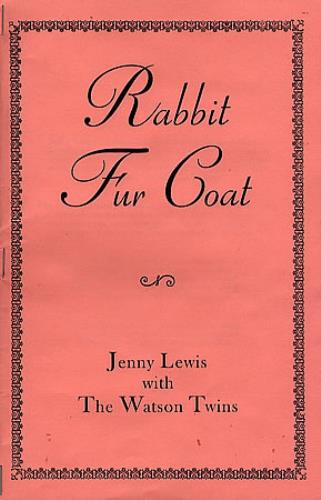 Jenny Lewis Rabbit Fur Coat memorabilia US JL1MMRA359349