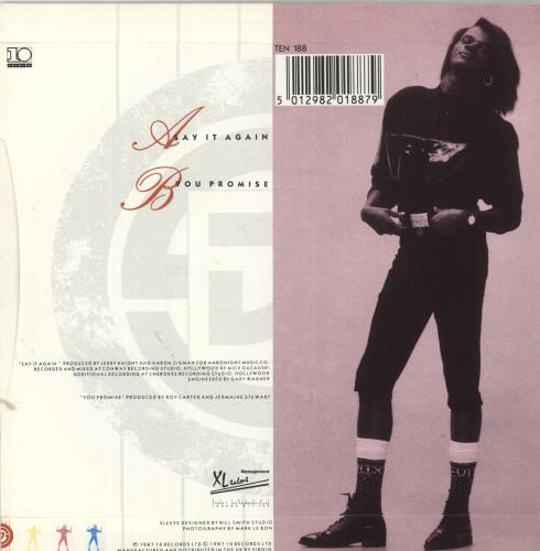 Jermaine Stewart Say It Again 7" vinyl single (7 inch record / 45) UK JMA07SA866525