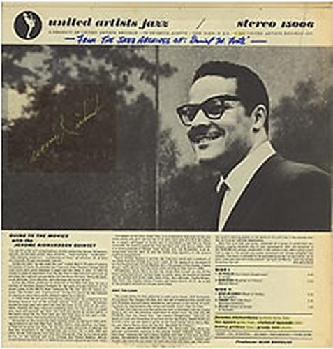 Jerome Richardson Going To The Movies - Autographed vinyl LP album (LP record) US JR-LPGO364070