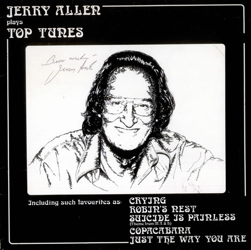 Jerry Allen Jerry Allen Plays Top Tunes - Autographed vinyl LP album (LP record) UK J42LPJE527753