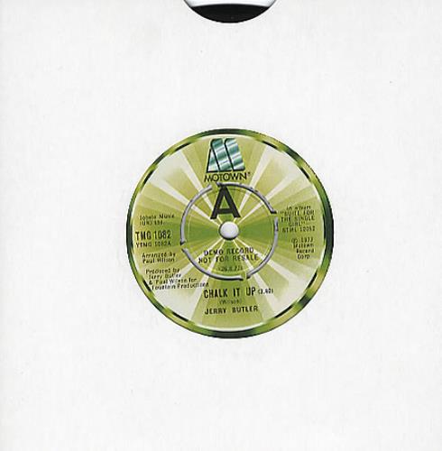 Jerry Butler Chalk It Up 7" vinyl single (7 inch record / 45) UK J.B07CH346263