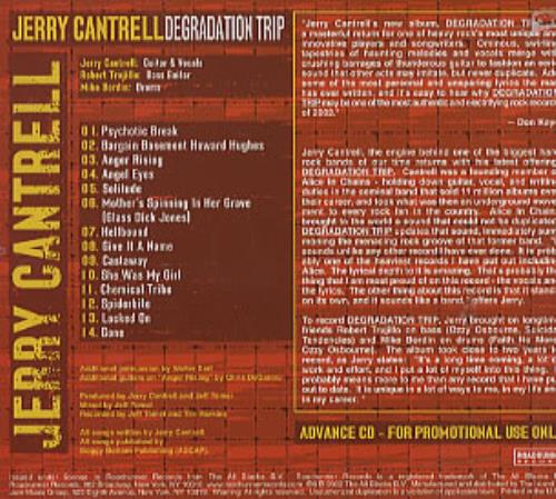 Jerry Cantrell Degradation Trip CD album (CDLP) US JRCCDDE215506